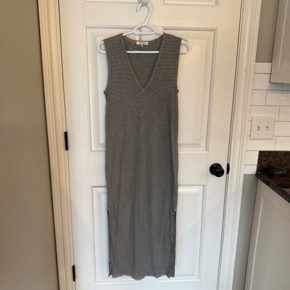 New! Rag & Bone Michal Midi Muscle Dress Navy Stripe 45274 - Picture 4 of 12